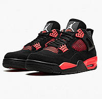 Nike Air Jordan 4 Black Red v2