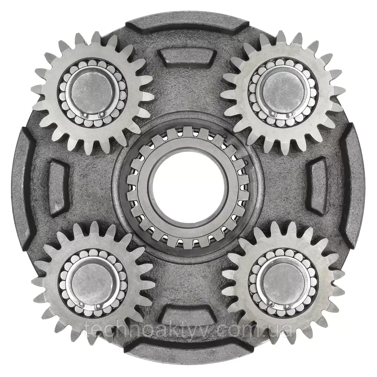 Планетарна передача (водило сателітів, сателіти, сателіт) бортового редуктора (редуктора ходу) екскаватора/бульдозера środkowego