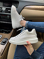 Alexander McQueen Low White Silver 2