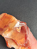 Сердолік камінь без оправи 77*33*13 мм., фото 4