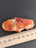 Сердолік камінь без оправи 77*33*13 мм., фото 9