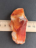 Сердолік камінь без оправи 77*33*13 мм., фото 8