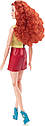 Лялька Барбі Руда з кучерявим волоссям Колор-блок Barbie Signature Looks HJW80, фото 3