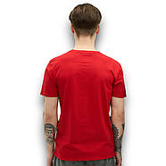 Футболка чоловіча стрейчева Premium, Україна, червона, 010650, фото 4