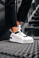 Puma Cali Basket White Black Grey