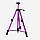 Мольберт тринога для малювання, настільний/підлоговий телескопічний алюмінієвий 4в1 (світло-фіолет) з чохлом, фото 2