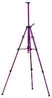 Мольберт универсальный настольный/напольный телескопический алюминиевый 4в1 (светло-фиолет) с чехлом