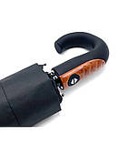 Парасолька чоловіча Blue Rain RB-255 автомат, 10 спиць, ручка гак, Чорний, фото 5