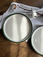 Тарілка кругла з бортиком 22 см, «Капучино olive».