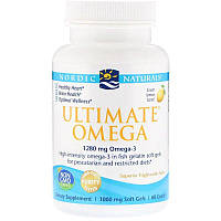 Рыбий Жир Nordic Naturals Ultimate Omega 1000 мг Вкус Лимона 60 мягких капсул AG, код: 1846606