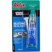 Герметик силіконовий Akfix 100E 50ml (універсальний) білий