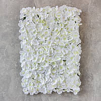 Искусственный фитомодуль из цветов "Гортензия", белая, 40*60 см