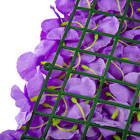 Штучний фітомодуль з квітів "Гортензія", бузкова, 40*60 см ELISEY