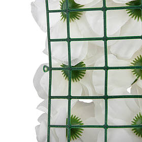 Штучний фітомодуль з квітів "Білі троянди", 40*60 см ELISEY