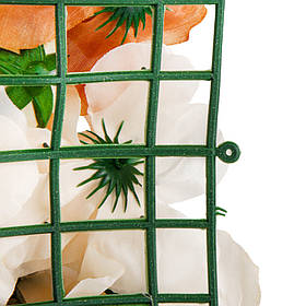 Штучний фітомодуль з квітів "Помаранчеві троянди", 40*60 см ELISEY