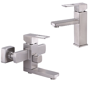 Набір змішувачів для ванної Mixxus FIT 009 + Умивальник Mixxus FIT 001, фото 1