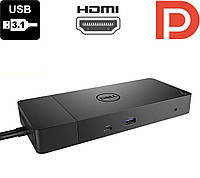 Док-станция Dell Dock K20A001 WD19 / USB Type-C / HDMI, DisplayPort / USB 3.1 / Gigabit Ethernet + Блок
