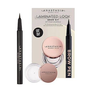 Набор для бровей с эффектом ламинирования Anastasia Beverly Hills Laminated Brow Kit Soft Brown 2.5 г + 0.5 мл