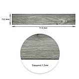 Самоклеюча вінілова плитка сіре дерево, ціна за 1 шт. (СВП-001) Матова SW-00000283, фото 3