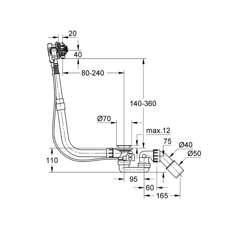 Наливной, сливной и переливной гарнитур Grohe Talentofill (28990000) PRO_7315 - фото 2 - id-p2150161823