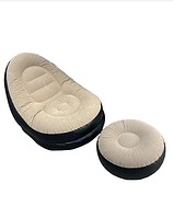 Надувной диван с подставкой для ног (насос двойного назначения) Sofa with Footstep / ART-5047 (10шт)