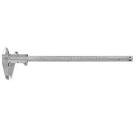 Штангенциркуль механічний 300 мм точність 0,02 мм MASTERTOOL Сірий (2000002822424)