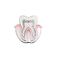 Значок BROCHE Зуб серебристый BRGV113378 KS, код: 7888296