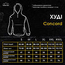 Базове худі Pobedov Concord (тринитка) чорного кольору, фото 11