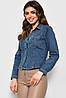 Сорочка жіноча джинсова синього кольору р.L 174960P, фото 2