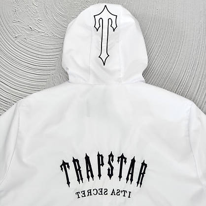 Вітровка TRAPSTAR чоловіча біла весна-осінь легка з капюшоном практична повсякденна вітровка модна, фото 6