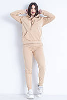 Спортивный костюм женский бежевого цвета р.48 175699M