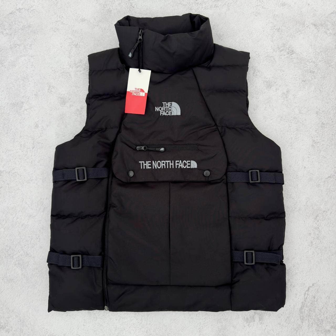Чорна чоловіча жилетка повсякденна молодіжна жилети спортивні The North Face на весну-осінь стильна крута