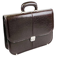 Мужской портфель из эко кожи JPB, TE-40 коричневая деловая сумка Toywo Чоловічий портфель із еко шкіри JPB,