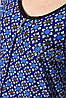 Халат жіночий напівбатальний літній синього кольору р.4XL 174516P, фото 4