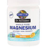 Магниевый порошок, шипучий напиток со вкусом апельсина, Whole Food Magnesium Powder, Dr. Form GI, код: 2337733