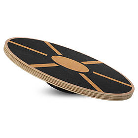 Балансувальний Диск WOODEN BALANCE BOARD FI-0912 (дерево, d-39х7,5см, вага 1800гр, кольори в асортименті)