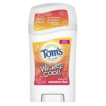 Детский дезодорант Tom's of Maine Wicked Cool! Natural Deodorant for Kids Summer Fun 45.3 г