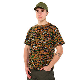 Тактична футболка Zelart TY-0359 L-2XL камуфляж