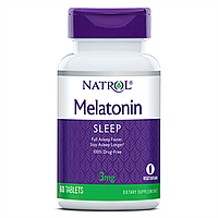 Мелатонин, Melatonin 3 мг, Natrol, 60 таблеток