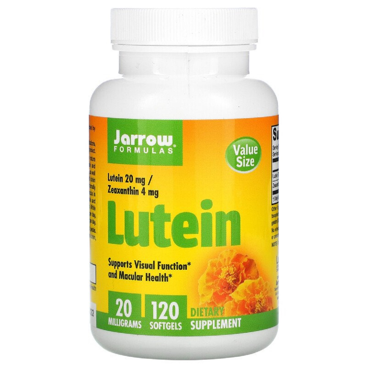 Лютеїн, 20 мг, Lutein, Jarrow Formula, 120 гелевих капсул