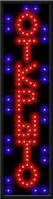 Вивіска Відкрите Вхідна світлодіодна LED ART 4825/ 1531 48*25 см світлова LED табличка вертикальна