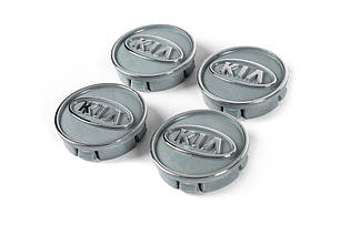 Ковпачки диски сірі kia60tur-sir 59мм на 57мм  4 шт для Тюнінг KIA, фото 2