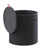 Стілець-скриня Keter COOL STOOL, пластик, антрацит, фото 3