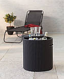 Стілець-скриня Keter COOL STOOL, пластик, антрацит, фото 5