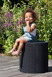 Стілець-скриня Keter COOL STOOL, пластик, антрацит, фото 9