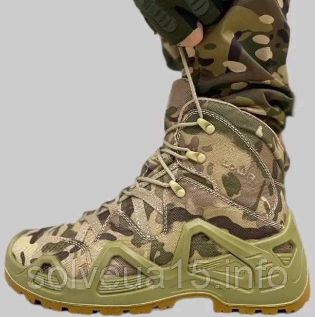 Тактичні демісезонні берці військові водовідштовхувальні армійські черевики multicam MID solveua
