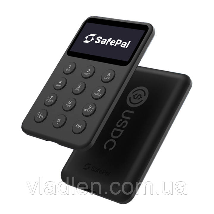 Апаратний крипто-гаманець SafePal X1 x USDC Limited Edition Чорний (SUSDCX1Black)
