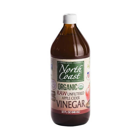 Яблучний оцет NORTH COAST Organic Raw Unfiltered Apple Cider Vinegar 946 мл США, фото 2