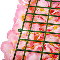 Декоративное панно из искусственных цветов "Гортензия", розовая, 40*60 см