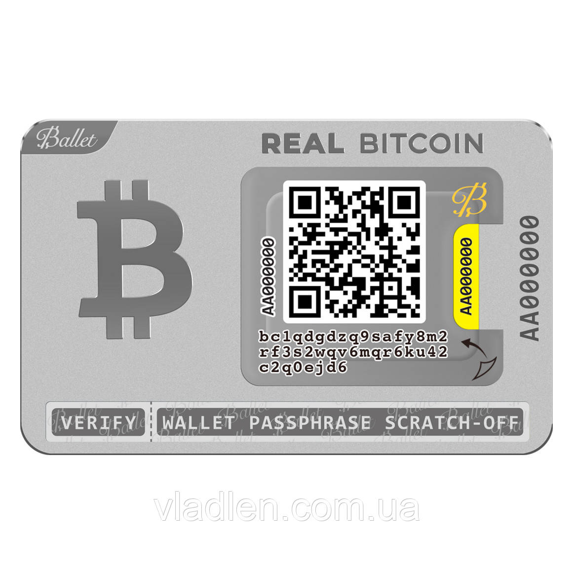 Апаратний крипто-гаманець Ballet REAL Series Bitcoin – з підтримкою NFT (B07YL1R8QX)